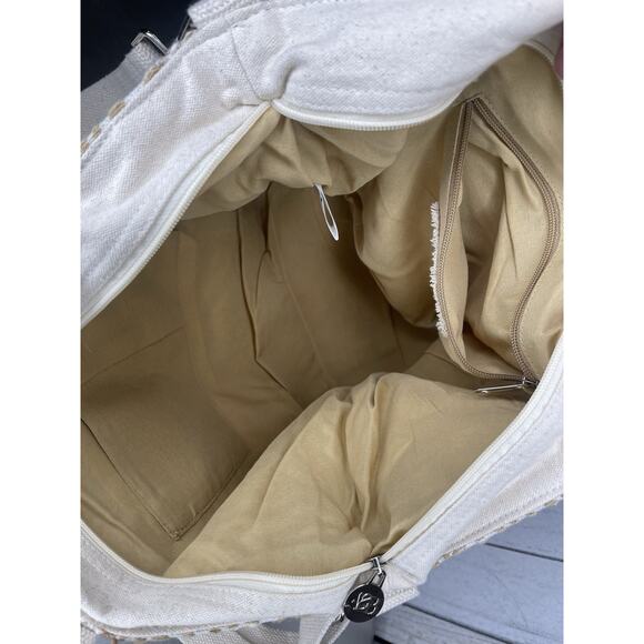 America And Beyond Sequin Embellished Floral Hand Beaded Crossbody Bag Tote - Picture 4 of 10